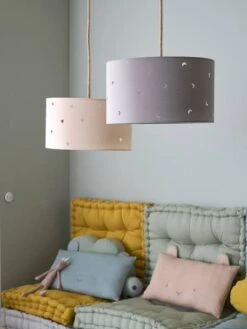 Abat-jour à Suspendre Motifs Perforés Rose Poudré - Vertbaudet -Magasin De Produits Pour Bébés abat jour a suspendre motifs perfores 5
