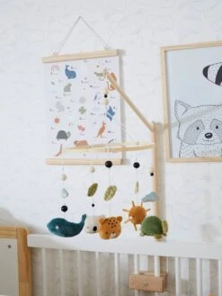 Affiche Abécédaire MINI ZOO Beige - Vertbaudet -Magasin De Produits Pour Bébés affiche abecedaire mini zoo 4