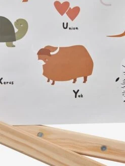 Affiche Abécédaire MINI ZOO Beige - Vertbaudet -Magasin De Produits Pour Bébés affiche abecedaire mini zoo 5