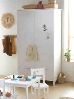 Armoire 2 Portes LIGNE SIRIUS Blanc - Vertbaudet -Magasin De Produits Pour Bébés armoire 2 portes ligne sirius 3