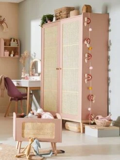 Armoire Cannage LIGNE POÉSIE Rose - Vertbaudet -Magasin De Produits Pour Bébés armoire cannage ligne poesie 2