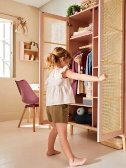 Armoire Cannage LIGNE POÉSIE Rose - Vertbaudet -Magasin De Produits Pour Bébés armoire cannage ligne poesie 3