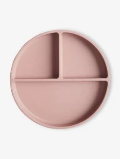 Assiette Compartimentée MUSHIE En Silicone Beige - Mushie -Magasin De Produits Pour Bébés assiette compartimentee mushie en silicone 3