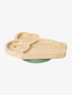 Assiette En Bambou Lapin Naturel - Vertbaudet -Magasin De Produits Pour Bébés assiette en bambou lapin 2