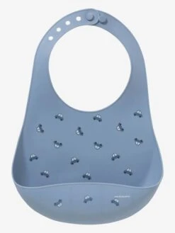 Bavoir Avec Récupérateur En Silicone Blanc Terrazzo - Vertbaudet -Magasin De Produits Pour Bébés bavoir avec recuperateur en silicone 4