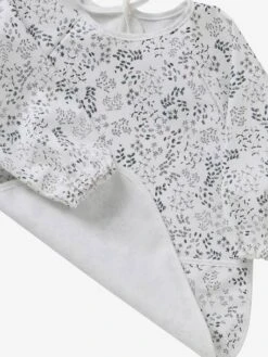 Bavoir Tablier Manches Longues Imprimé Végétal - Vertbaudet -Magasin De Produits Pour Bébés bavoir tablier manches longues 2