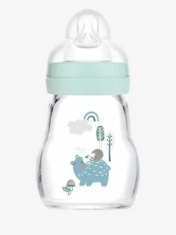 Biberon Verre 170 Ml MAM Feel Good Débit 1 Beige - Mam -Magasin De Produits Pour Bébés biberon verre 170 ml mam feel good debit 1 2