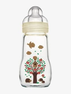 Biberon Verre 260 Ml MAM Feel Good Débit 2 Beige - Mam -Magasin De Produits Pour Bébés biberon verre 260 ml mam feel good debit 2 2