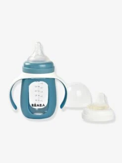 Biberon/tasse D'apprentissage 2 En 1 BEABA En Verre (210 Ml) Rose - Beaba -Magasin De Produits Pour Bébés biberontasse dapprentissage 2 en 1 beaba en verre 210 ml 3