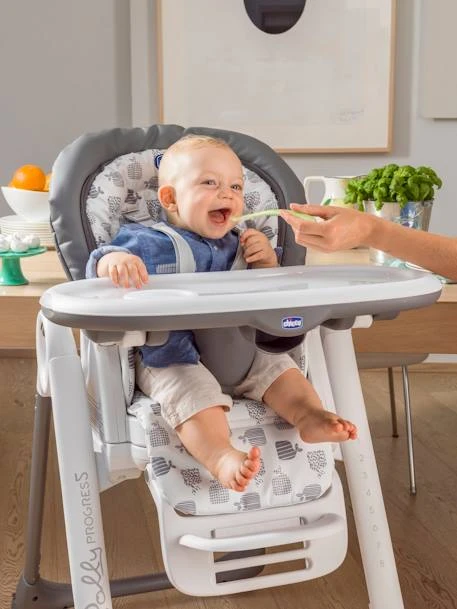Chaise Haute évolutive CHICCO Polly Progres5 Gris - Chicco 3 Chaise Haute évolutive CHICCO Polly Progres5 Gris - Chicco