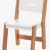 Chaise Maternelle, Assise 30 Cm LIGNE ARCHITEKT Blanc/bois - Vertbaudet -Magasin De Produits Pour Bébés chaise maternelle assise 30 cm ligne architekt