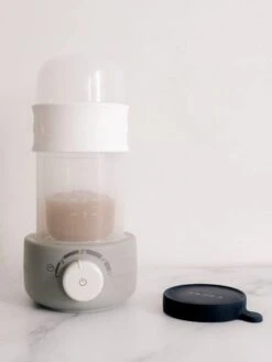 Chauffe-biberon Et Stérilisateur BEABA Baby Milk Second Gris/blanc - Beaba -Magasin De Produits Pour Bébés chauffe biberon et sterilisateur beaba baby milk second 2