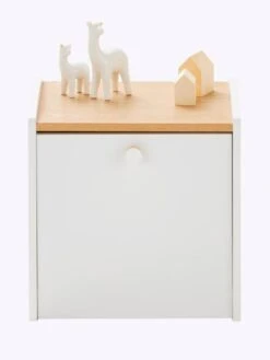 Chevet Avec Bac à Roulettes LIGNE CONFETTI Blanc - Vertbaudet