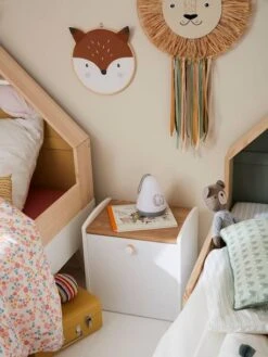 Chevet Avec Bac à Roulettes LIGNE CONFETTI Blanc - Vertbaudet -Magasin De Produits Pour Bébés chevet avec bac a roulettes ligne confetti 3