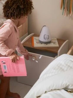 Chevet Avec Bac à Roulettes LIGNE CONFETTI Blanc - Vertbaudet -Magasin De Produits Pour Bébés chevet avec bac a roulettes ligne confetti 4