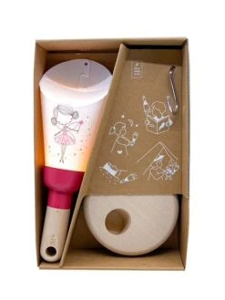 Coffret Lampe Nomade 5 En 1 Petite Fée MAISON POLOCHON Rose - Polochon -Magasin De Produits Pour Bébés coffret lampe nomade 5 en 1 petite fee maison polochon 3