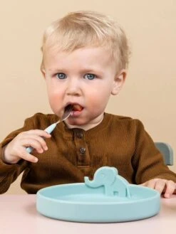 Coffret Repas 3 Pièces DONE BY DEER Peekaboo Deer Friends En Silicone Bleu - Done By Deer -Magasin De Produits Pour Bébés coffret repas 3 pieces done by deer peekaboo deer friends en silicone 2