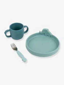Coffret Repas 3 Pièces DONE BY DEER Peekaboo Deer Friends En Silicone Bleu - Done By Deer -Magasin De Produits Pour Bébés coffret repas 3 pieces done by deer peekaboo deer friends en silicone 4