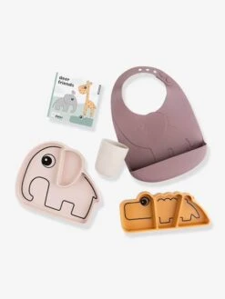 Coffret Repas 4 Pièces DONE BY DEER Goodie Box Stick&Stay En Silicone Bleu/gris/vert - Done By Deer -Magasin De Produits Pour Bébés coffret repas 4 pieces done by deer goodie box stickstay en silicone 4