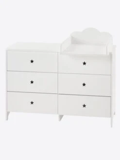 Commode 6 Tiroirs LIGNE SIRIUS Blanc Clair Uni - Vertbaudet 12 Commode 6 Tiroirs LIGNE SIRIUS Blanc Clair Uni - Vertbaudet -Magasin De Produits Pour Bébés commode 6 tiroirs ligne sirius 4