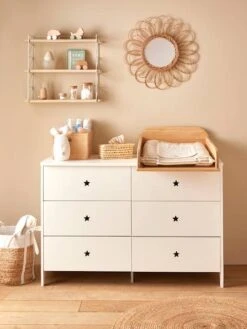 Commode 6 Tiroirs LIGNE SIRIUS Blanc Clair Uni - Vertbaudet 13 Commode 6 Tiroirs LIGNE SIRIUS Blanc Clair Uni - Vertbaudet -Magasin De Produits Pour Bébés commode 6 tiroirs ligne sirius 5