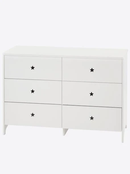 Commode 6 Tiroirs LIGNE SIRIUS Blanc Clair Uni - Vertbaudet 3 Commode 6 Tiroirs LIGNE SIRIUS Blanc Clair Uni - Vertbaudet