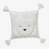 Coussin Avec Applications Sherpa Ours Berbère Ecru - Vertbaudet -Magasin De Produits Pour Bébés coussin avec applications sherpa ours berbere