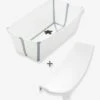 Ensemble Baignoire Flexi Bath + Transat De Bain STOKKE Blanc - Stokke -Magasin De Produits Pour Bébés ensemble baignoire flexi bath transat de bain stokke