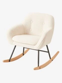 Fauteuil à Bascule Enfant écru - Vertbaudet -Magasin De Produits Pour Bébés fauteuil a bascule enfant 2