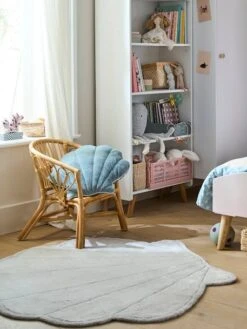 Grand Tapis En Fourrure Coquillage SOUS L'OCÉAN Ecru - Vertbaudet -Magasin De Produits Pour Bébés grand tapis en fourrure coquillage sous locean 3