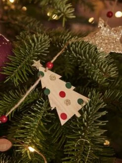 Guirlande De Noël En Bois Bois - Vertbaudet -Magasin De Produits Pour Bébés guirlande de noel en bois 2