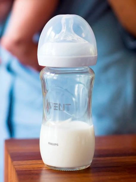 Kit Nouveau-né : 3 Biberons En Verre + Sucette Philips AVENT Natural Transparent - Philips Avent 4 Kit Nouveau-né : 3 Biberons En Verre + Sucette Philips AVENT Natural Transparent - Philips Avent – Image 2