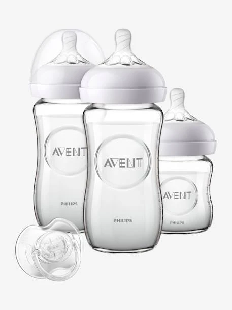 Kit Nouveau-né : 3 Biberons En Verre + Sucette Philips AVENT Natural Transparent - Philips Avent 5 Kit Nouveau-né : 3 Biberons En Verre + Sucette Philips AVENT Natural Transparent - Philips Avent – Image 3