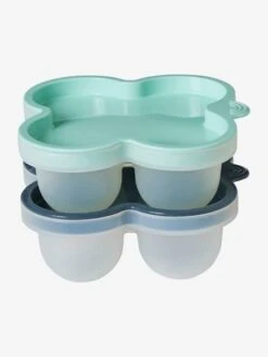 Les 2 Pots De Conservation En Silicone Vert/bleu - Vertbaudet -Magasin De Produits Pour Bébés les 2 pots de conservation en silicone 4