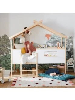 Lit Cabane Enfant Robinson Blanc - Vertbaudet -Magasin De Produits Pour Bébés lit cabane enfant robinson 2