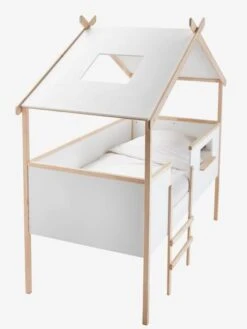 Lit Cabane Enfant Robinson Blanc - Vertbaudet -Magasin De Produits Pour Bébés lit cabane enfant robinson 3