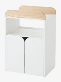 Lit Combiné évolutif Avec Rangements Et Table à Langer LIGNE ECLIPSE Blanc / Bois - Vertbaudet -Magasin De Produits Pour Bébés lit combine evolutif avec rangements et table a langer ligne eclipse 4