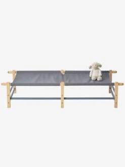 Lit De Camp Enfant Baroudeur Gris - Vertbaudet -Magasin De Produits Pour Bébés lit de camp enfant baroudeur 3