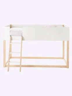Lit Enfant Mi-hauteur Réversible ZIG-ZAG Blanc - Vertbaudet -Magasin De Produits Pour Bébés lit enfant mi hauteur reversible zig zag 4