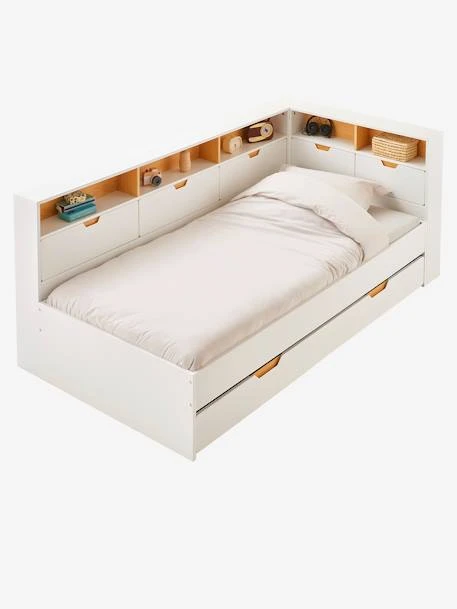 Lit Enfant Multi Rangements TRÉSOR Blanc - Vertbaudet 4 Lit Enfant Multi Rangements TRÉSOR Blanc - Vertbaudet – Image 2