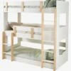 Lits Superposés 3 Niveaux LIGNE EVEREST Blanc/bois - Vertbaudet -Magasin De Produits Pour Bébés lits superposes 3 niveaux ligne everest