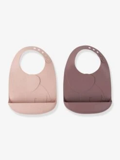 Lot De 2 Bavoirs Avec Récupérateur DONE BY DEER Peekaboo Eléphant En Silicone Vert Clair + Vert Foncé - Done By Deer -Magasin De Produits Pour Bébés lot de 2 bavoirs avec recuperateur done by deer peekaboo elephant en silicone 2