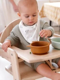 Lot De 2 Bavoirs Bandanas Petit Nomade Lot Caramel Ivoire Imprimé - Vertbaudet -Magasin De Produits Pour Bébés lot de 2 bavoirs bandanas petit nomade 4