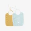 Lot De 2 Bavoirs Bébé En Gaze De Coton Lot Bleu - Vertbaudet -Magasin De Produits Pour Bébés lot de 2 bavoirs bebe en gaze de coton