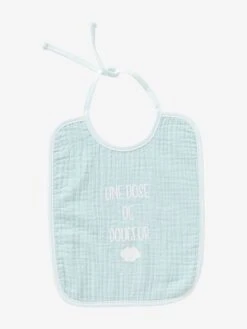 Lot De 2 Bavoirs Bébé En Gaze De Coton Lot Bleu - Vertbaudet -Magasin De Produits Pour Bébés lot de 2 bavoirs bebe en gaze de coton 2
