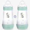 Lot De 2 Biberons 260 Ml MAM Easy Start Anti-colique Nature Guardian Nature Aqua - Mam 1 Lot De 2 Biberons 260 Ml MAM Easy Start Anti-colique Nature Guardian Nature Aqua - Mam -Magasin De Produits Pour Bébés lot de 2 biberons 260 ml mam easy start anti colique nature guardian
