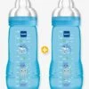 Lot De 2 Biberons 330 Ml MAM Easy Active 2e âge Fairy Tale Lot De 2 Rose - Mam -Magasin De Produits Pour Bébés lot de 2 biberons 330 ml mam easy active 2e age fairy tale
