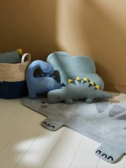 Lot De 2 Coussins PETIT DINO Bleu / Kaki - Vertbaudet -Magasin De Produits Pour Bébés lot de 2 coussins petit dino 3