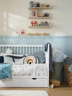 Lot De 2 Coussins SOUS L'OCÉAN Bleu - Vertbaudet -Magasin De Produits Pour Bébés lot de 2 coussins sous locean 3