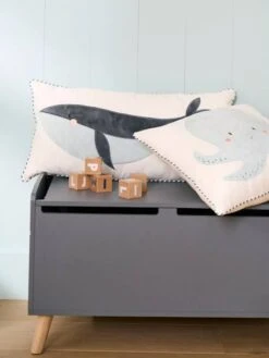 Lot De 2 Coussins SOUS L'OCÉAN Bleu - Vertbaudet -Magasin De Produits Pour Bébés lot de 2 coussins sous locean 5